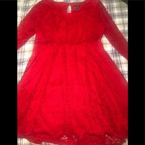 Beautiful Red Lace Dress